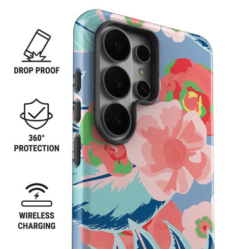 Pink Spring Flowers Galaxy S26 Ultra Impact Case