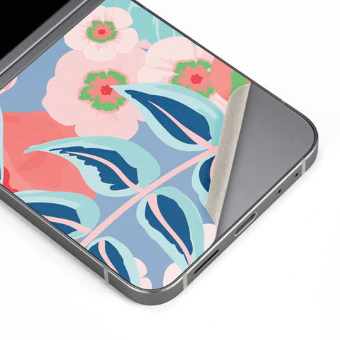 Pink Spring Flowers Galaxy Z Flip6 Skin