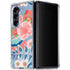 Pink Spring Flowers Galaxy Z Fold5 5G Clear Case