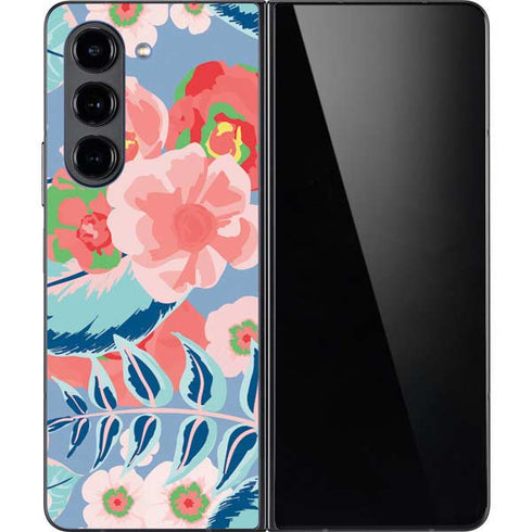 Pink Spring Flowers Galaxy Z Fold5 5G Skin