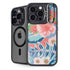 Pink Spring Flowers iPhone 14 Pro Max Kickstand Case