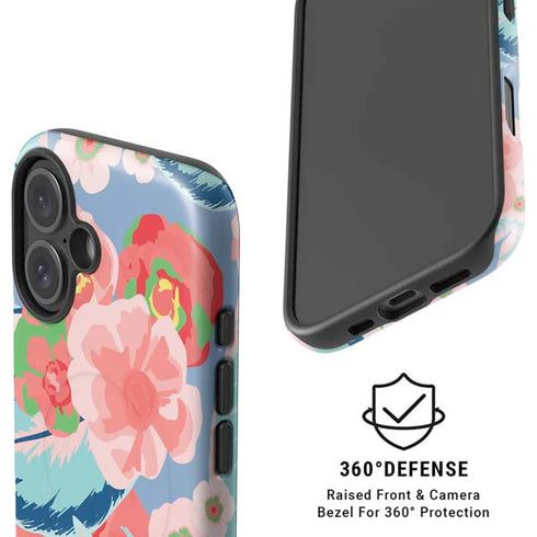 Pink Spring Flowers iPhone 16 Magsafe Impact Case