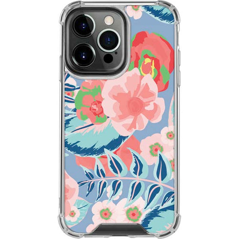 Pink Spring Flowers iPhone 16 Pro Clear Case
