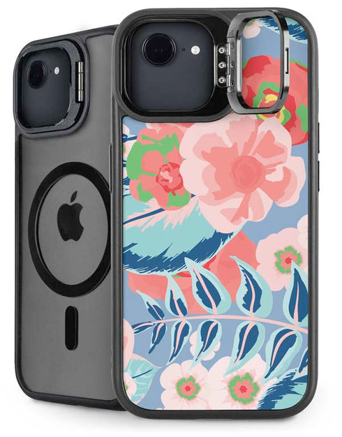 Pink Spring Flowers iPhone 16e Kickstand Case