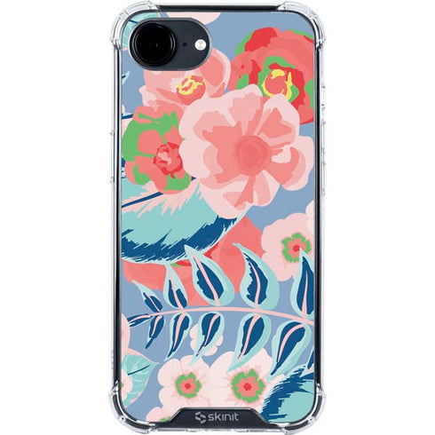 Pink Spring Flowers iPhone 16e Clear Case