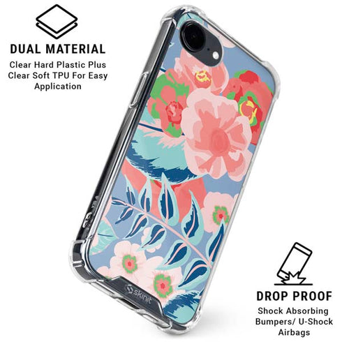 Pink Spring Flowers iPhone 16e Clear Case