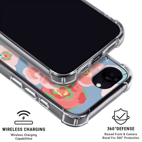 Pink Spring Flowers iPhone 16e MagSafe Case