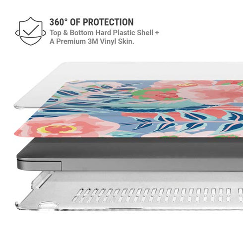 Pink Spring Flowers MacBook Pro 14in (2021-24) Case plus Skin