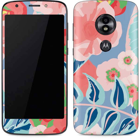 Pink Spring Flowers Moto E5 Play Skin
