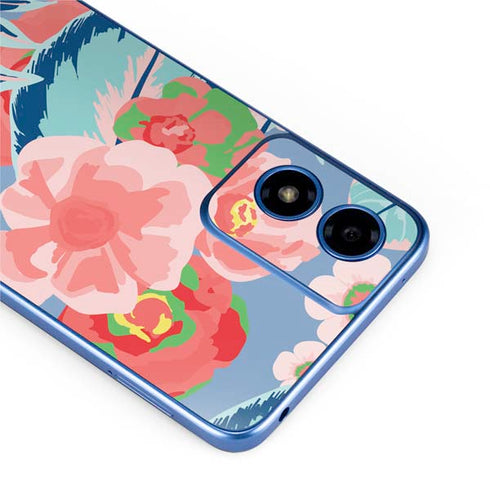 Pink Spring Flowers Moto G Play 4G (2024) Skin