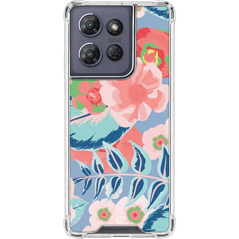 Pink Spring Flowers Moto G Play 5G (2025) Clear Case