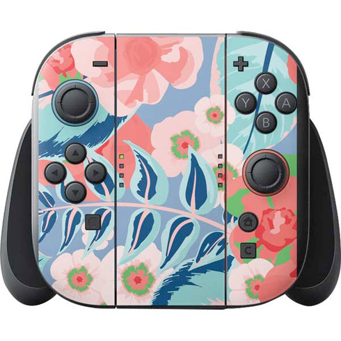 Pink Spring Flowers Nintendo Switch 2 (2025) with Joy-Con Skin