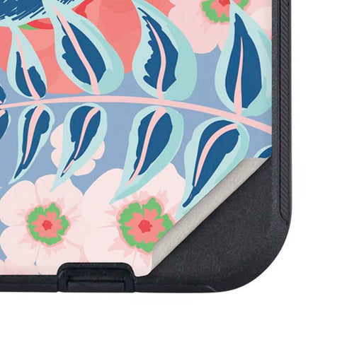 Pink Spring Flowers Otterbox Defender iPhone Skin