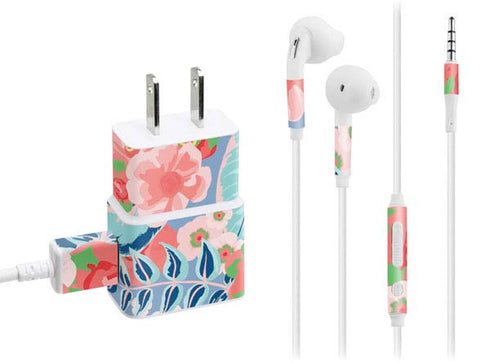 Pink Spring Flowers Phone Charger Skin