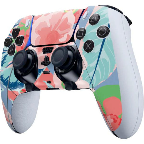 Pink Spring Flowers PS5 DualSense Edge Pro Controller Skin