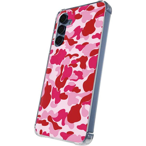 Pink Street Camo Galaxy A55 5G Clear Case