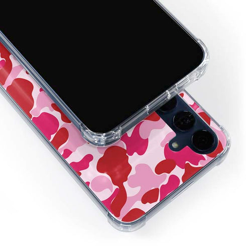 Pink Street Camo Galaxy A55 5G Clear Case