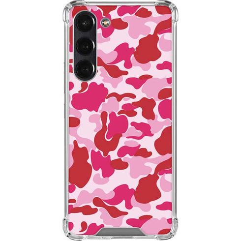 Pink Street Camo Galaxy S24 FE Clear Case
