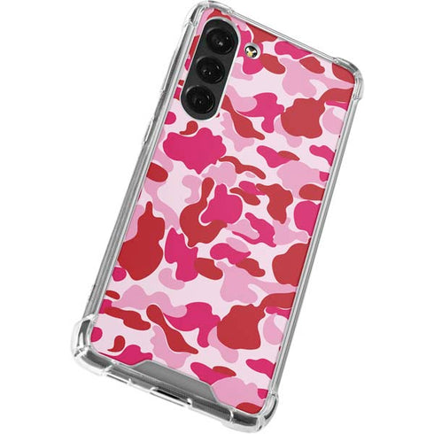 Pink Street Camo Galaxy S24 FE Clear Case