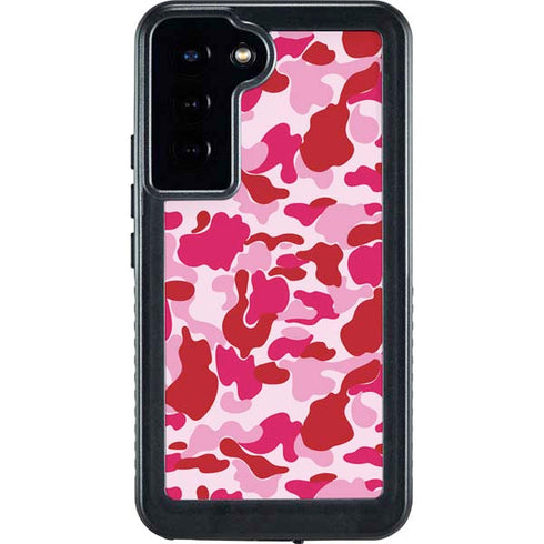 Pink Street Camo Galaxy S24 Plus Waterproof Case