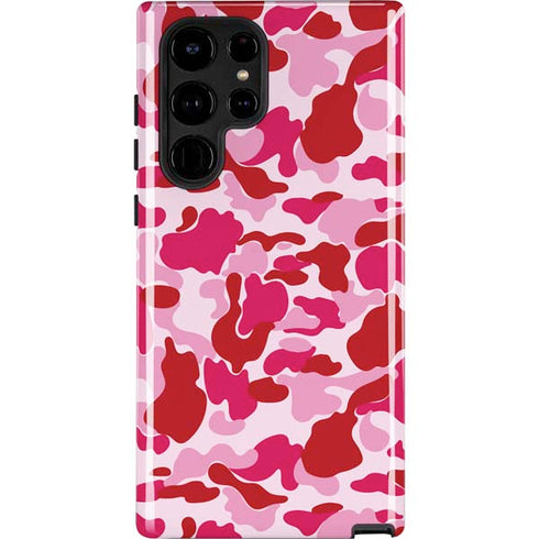 Pink Street Camo Galaxy Cases