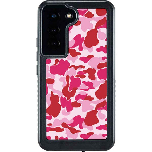 Pink Street Camo Galaxy S24 Waterproof Case
