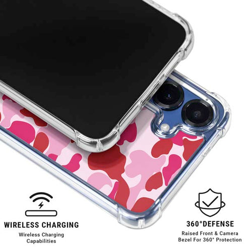 Pink Street Camo Galaxy S25 Clear Case