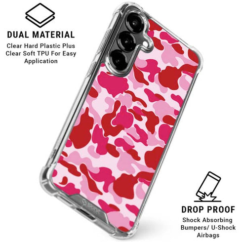 Pink Street Camo Galaxy S26 Clear Case