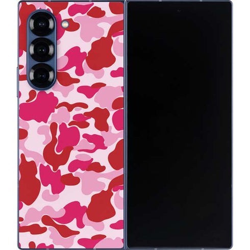 Pink Street Camo Galaxy Z Fold6 Skin