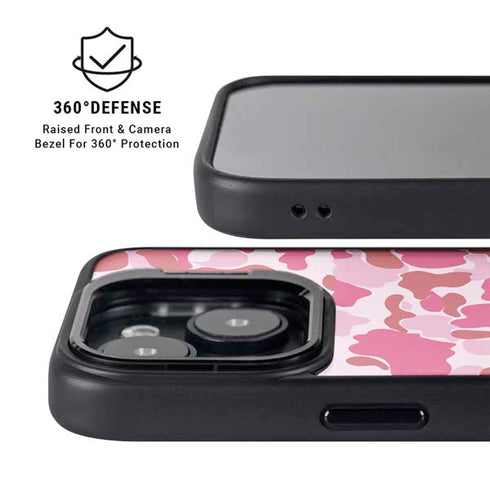 Pink Street Camo iPhone 13 Kickstand Case