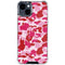 Pink Street Camo iPhone 15 Clear Case