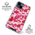 Pink Street Camo iPhone 15 Clear Case