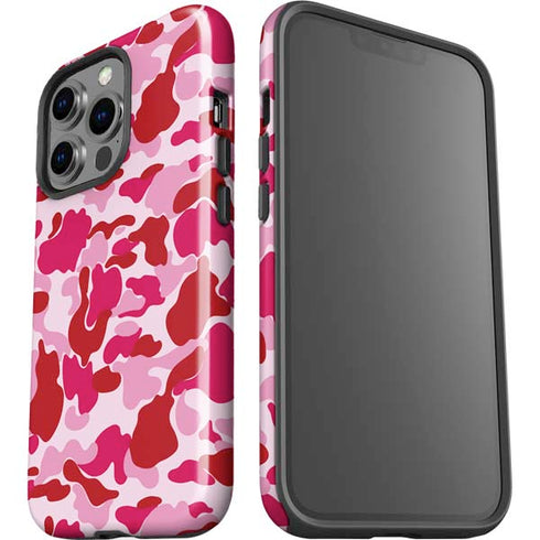 Pink Street Camo iPhone 15 Pro Impact Case