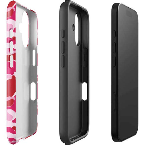 Pink Street Camo iPhone 16 Plus Impact Case