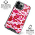 Pink Street Camo iPhone 16 Pro Clear Case