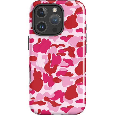 Pink Street Camo iPhone 16 Pro Max Magsafe Impact Case