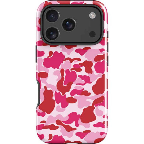 Pink Street Camo iPhone 18 Pro Impact Case