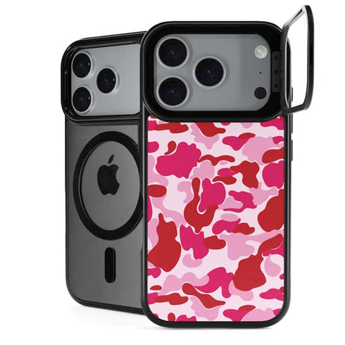 Pink Street Camo iPhone 18 Pro Kickstand Case