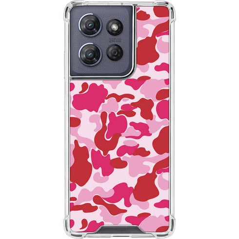 Pink Street Camo Moto G 5G (2025) Clear Case