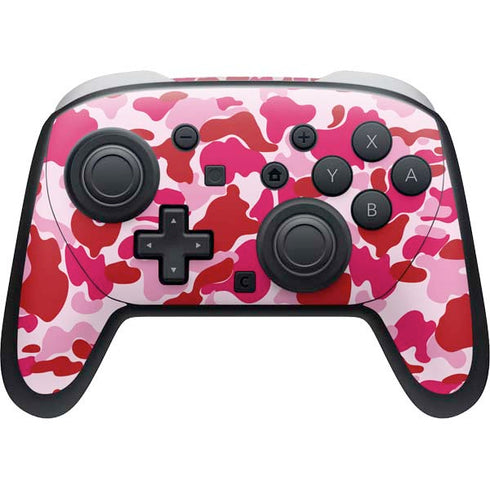 Pink Street Camo Nintendo Switch 2 (2025) Pro Controller Skin