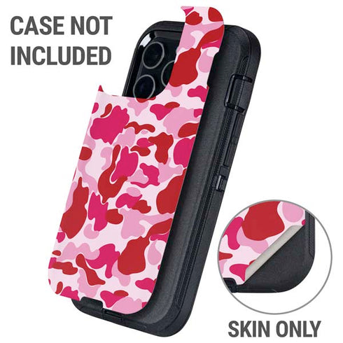 Pink Street Camo Otterbox Defender iPhone Skin