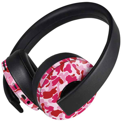 Pink Street Camo PlayStation 4 Gold Wireless Headset Skin