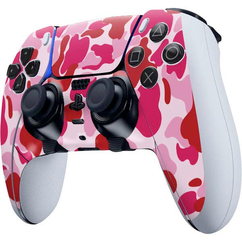 Pink Street Camo PS5 DualSense Edge Pro Controller Skin