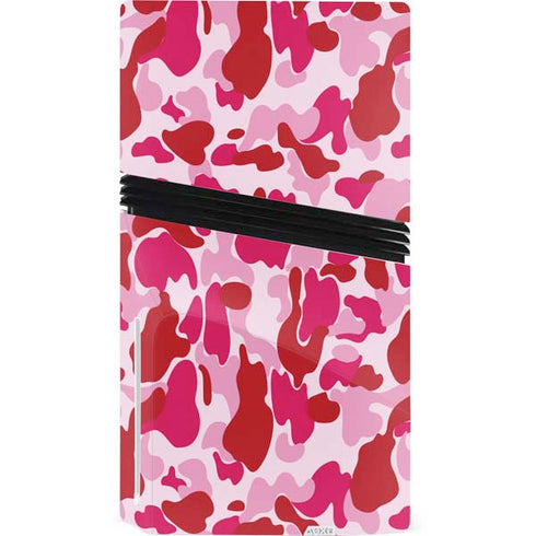 Pink Street Camo PS5 Pro Disk Console Skin