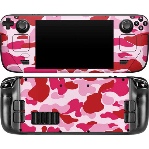 Pink Street Camo Steam Deck Handheld Gaming Computer OLED Skin