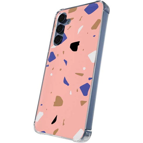Pink Terrazzo Galaxy A55 5G Clear Case