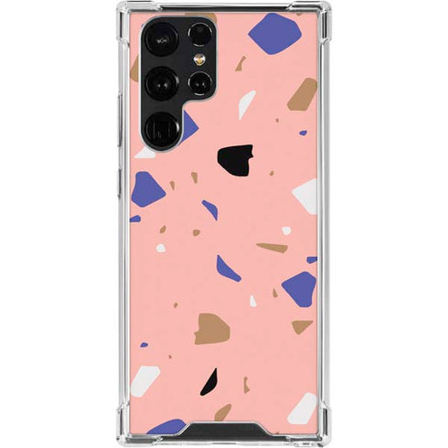 Pink Terrazzo Galaxy S23 Ultra Clear Case