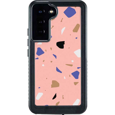 Pink Terrazzo Galaxy S24 Plus Waterproof Case