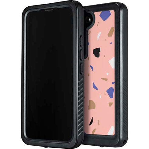 Pink Terrazzo Galaxy S24 Plus Waterproof Case