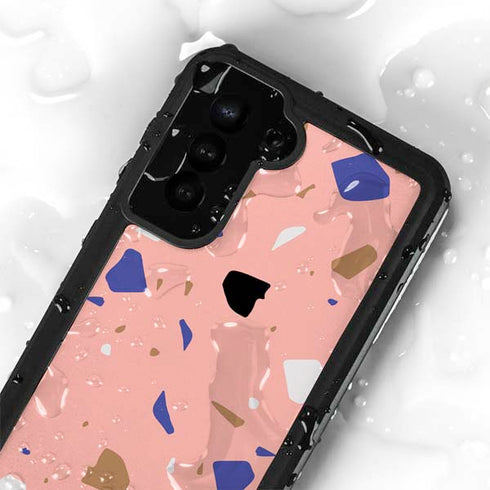 Pink Terrazzo Galaxy S24 Plus Waterproof Case
